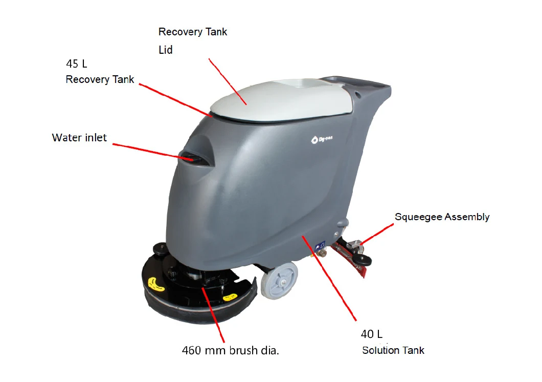 Marble/Tile/Epoxy Walk Behind Floor Scrubber Dryer