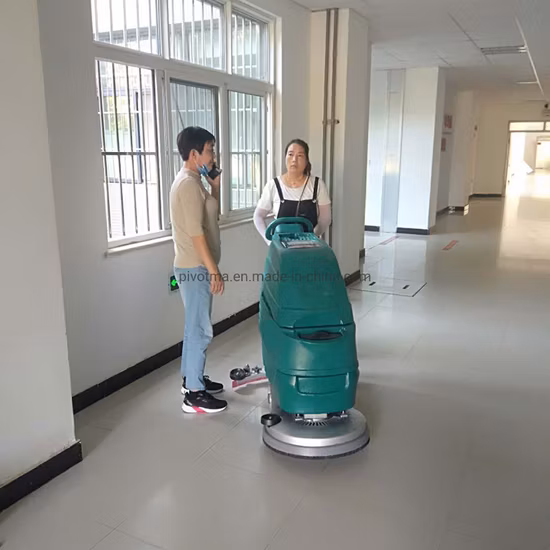Lavatrice da pavimento alimentata a batteria a prezzo all'ingrosso con asciugatrice per pavimenti con larghezza di pulizia da 18 pollici