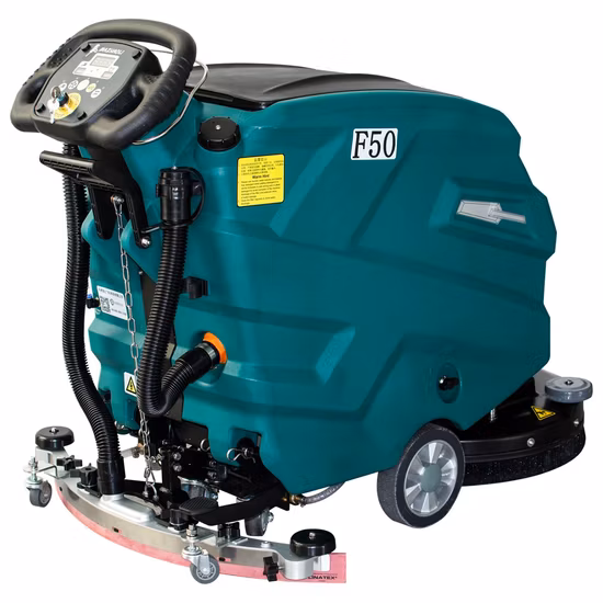 Macchina automatica per la pulizia dei pavimenti da 550 W 60 litri con lavasciuga uomo a terra